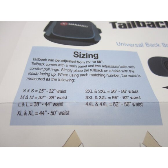 Tailback 50™ Back Brace  25 to 56 Inch Waist Circumference Adult - Picture 7 of 7